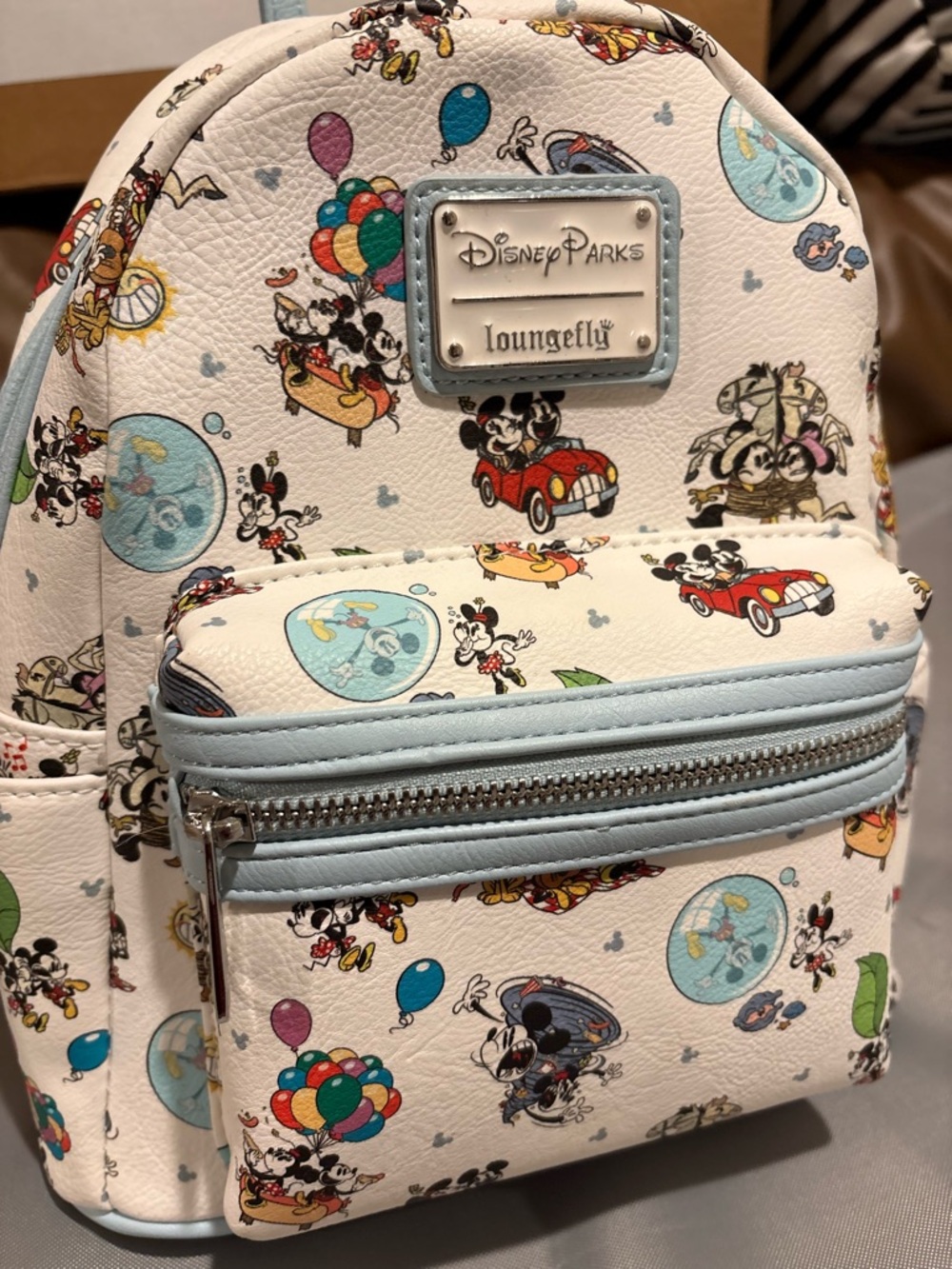 Disney Parks Loungefly Mickey and Minnie’s Runaway Railway Backpack